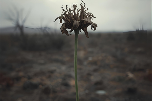 an image of a dead flower to represent the course Certificate in Advanced emotional abuse behaviours