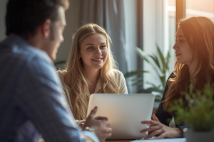 Image showing people at work to represent the course bundle Workplace Mental Health